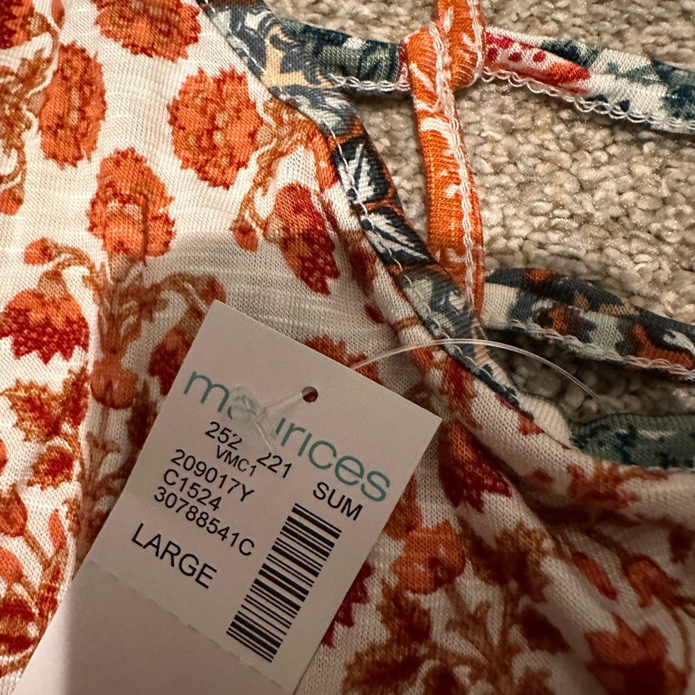 Maurices Multicolor Patchwork Tank Top - Picture 2 of 5